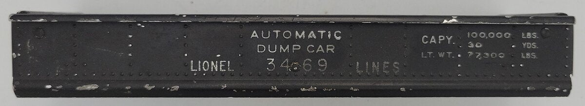 Lionel 3469-2 Ore Dump Car Tray without Door