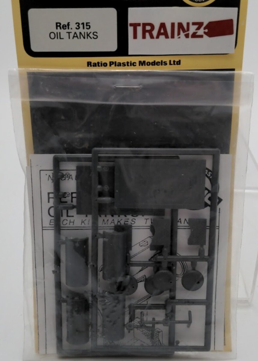 Ratio 315 N Scale Oil Tanks Plastic Model Kit