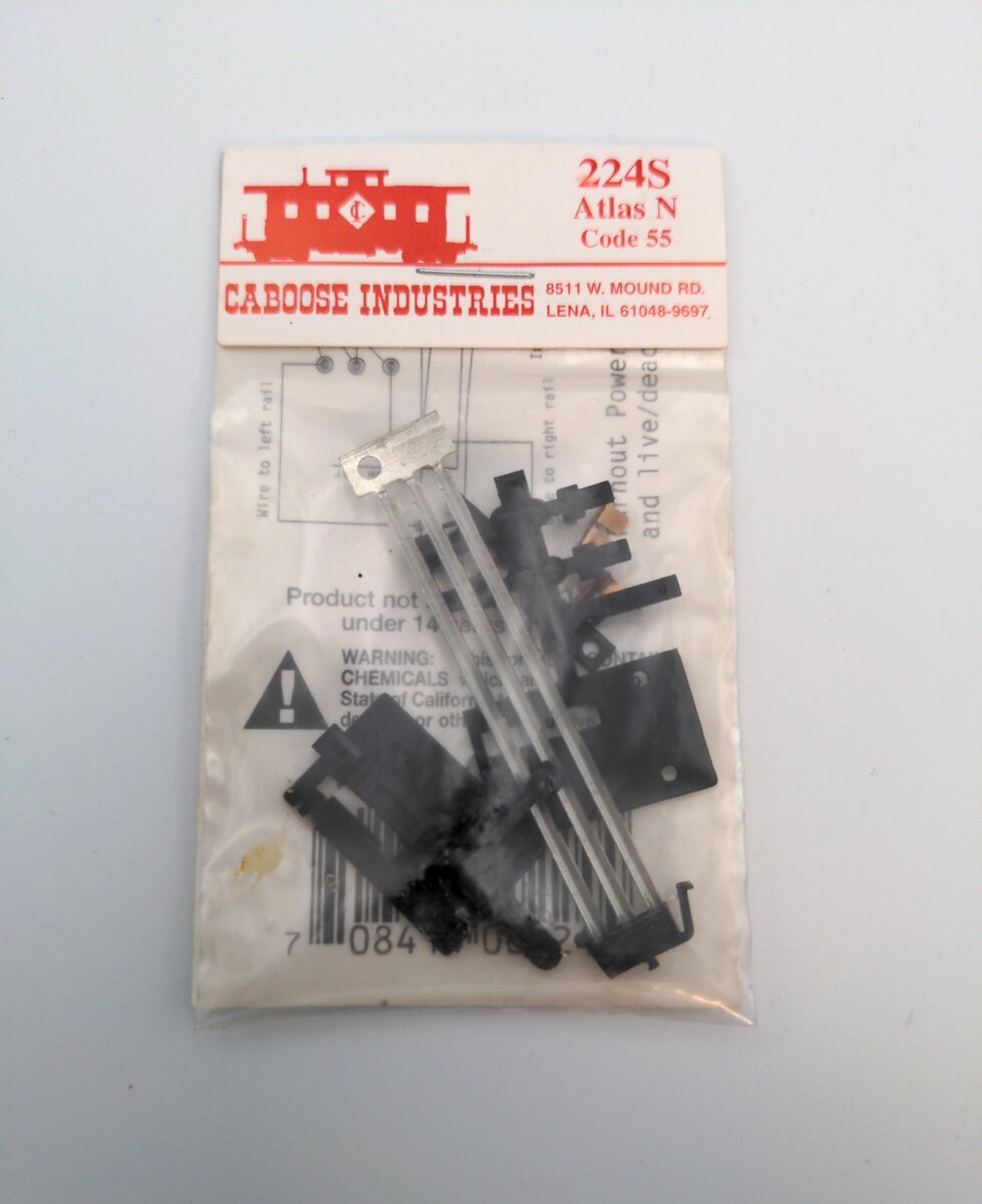Caboose Industries 224S N Code 55 Sprung with Contacts