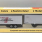 Con-Cor 8205 HO CP Rail Intermodal 45' Rivet Side Trailer (Pack of 2)