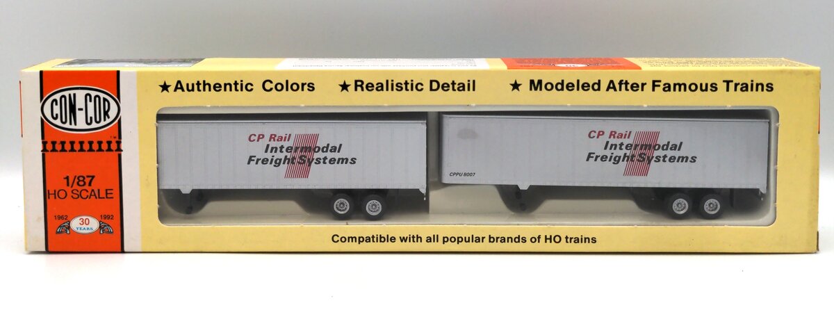 Con-Cor 8205 HO CP Rail Intermodal 45' Rivet Side Trailer (Pack of 2)