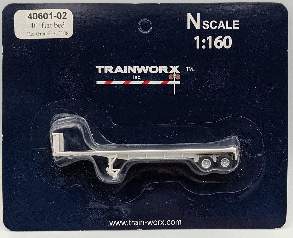 Trainworx Inc 4060102 N 40' Flat Trlr DRGW #2