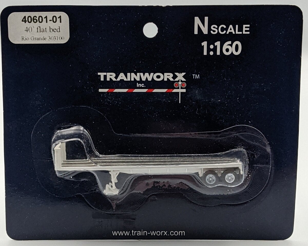 Trainworx Inc 4060101 N 40' Flat Trlr DRGW #1