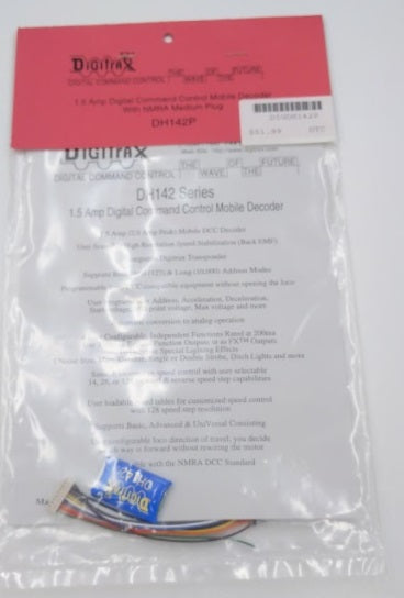 Digitrax DH142P 1.5 Amp Digital Command Control Mobile Decoder
