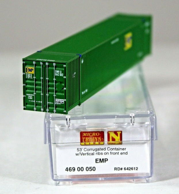 Micro-Trains 46900050 N EMP 53' High Cube Corrugated Container #642642