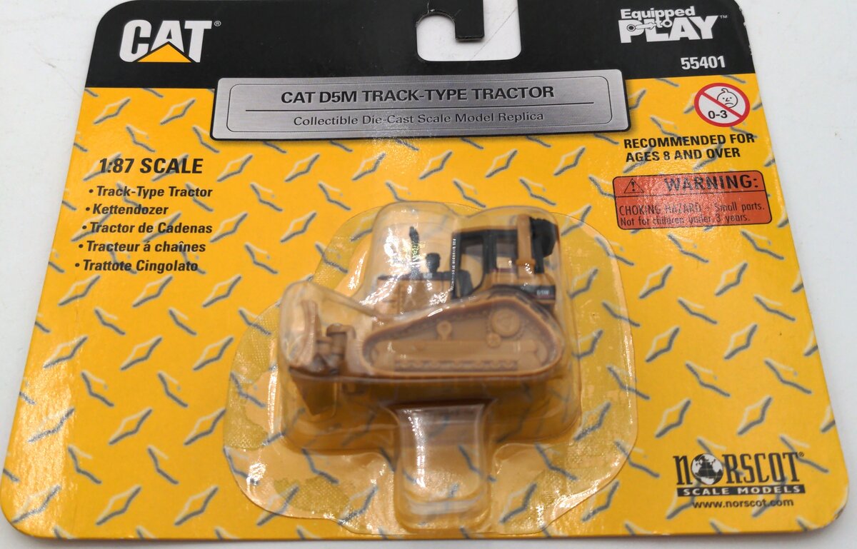 Norscot 55401 1:87 Scale CAT D5M Track-Type Tractor Diecast Model