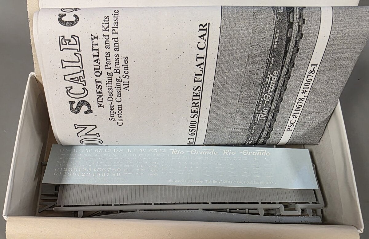 Precision Scale 10678-1 HOn3 6500 Series Flat Car Kit