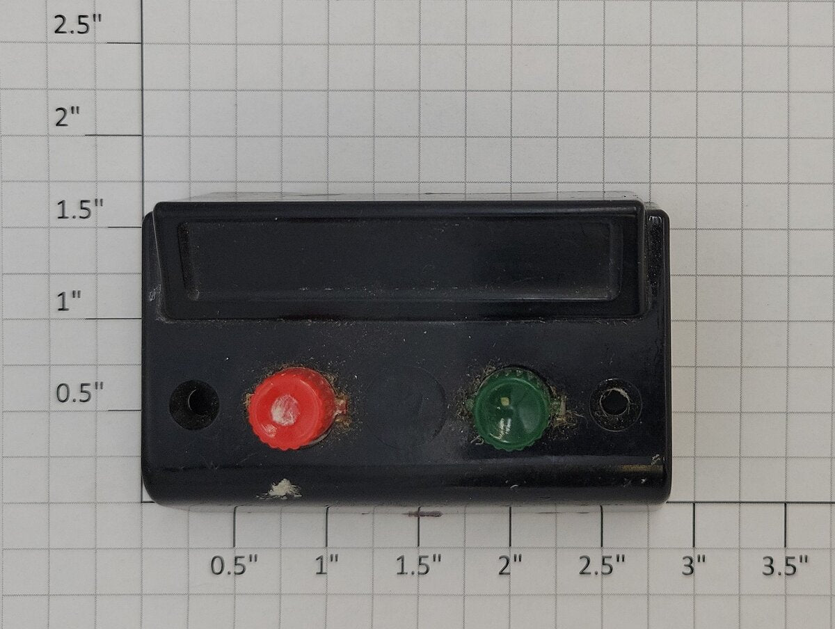 American Flyer XA10961-6 Unlettered Blank Face Black 2 Button Controller