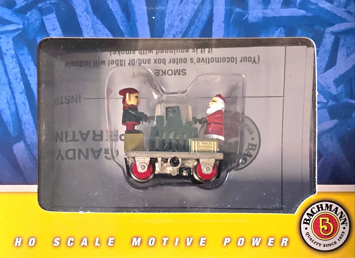 Bachmann 46224 HO Christmas Gandy Dancer Operating Hand Car