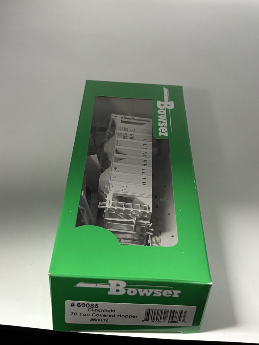 Bowser 60085 HO Clinchfield 70 Ton Offset Hopper (Grey) #60032