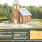 Walthers 933-3496 HO Brick Church Building Kit