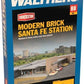 Walthers 933-4064 HO Modern Brick Santa Fe Station Commercial Building Kit