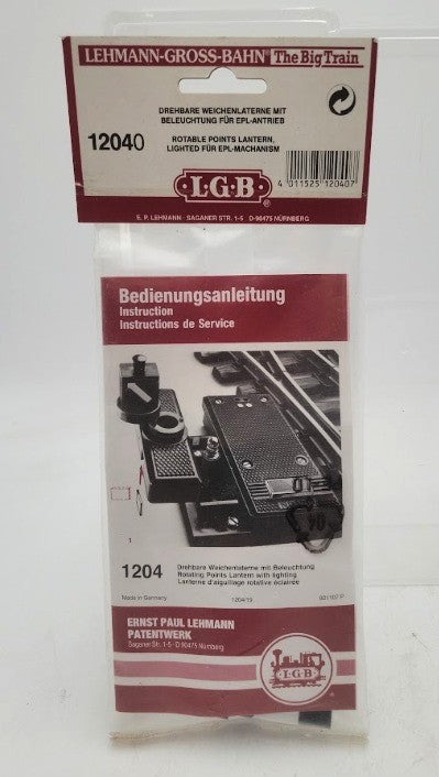 LGB 12040 G Gauge Rotable Points Lantern Lighted Turnout Switch Kit