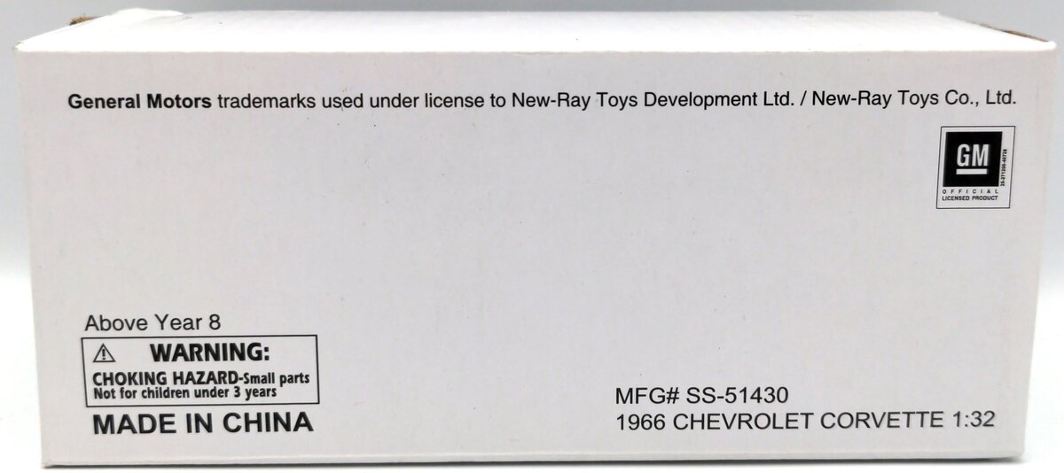 New-Ray 51433 1:32 1966 Light Blue Chevrolet Corvette