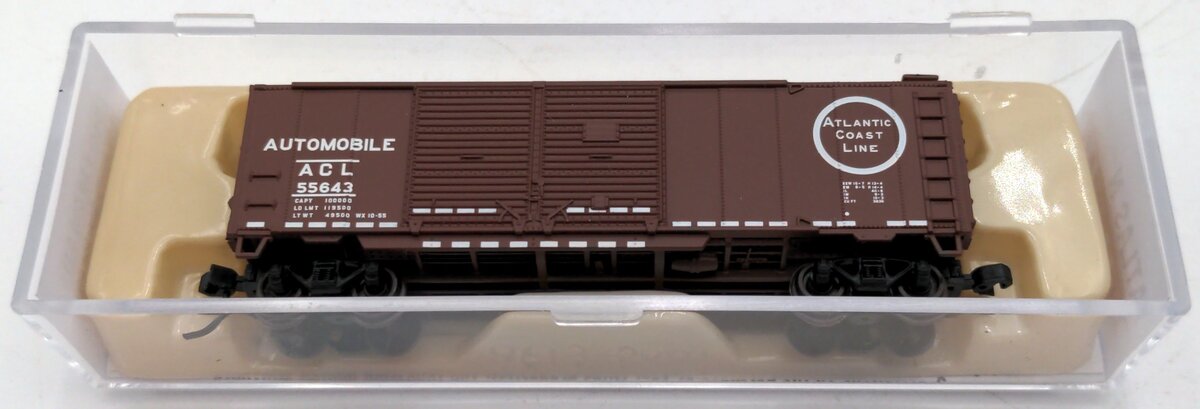 Atlas 20004413 HO Atlantic Coast Line 50' Double Door Boxcar #55643