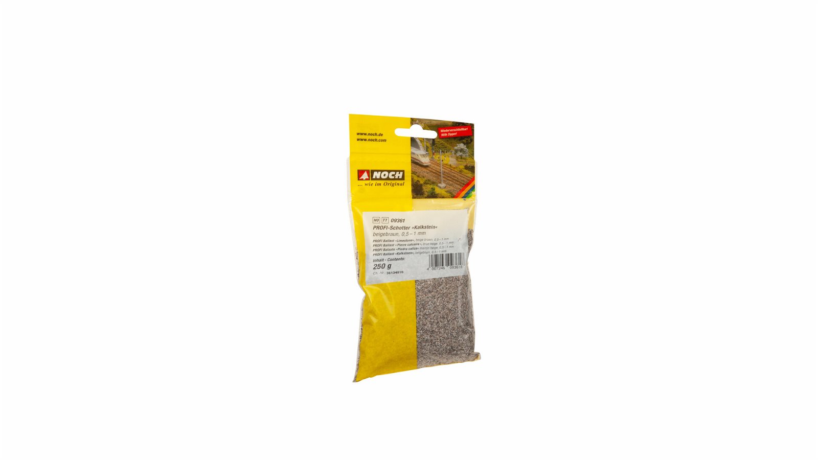Noch 09361 HO/TT Beige Brown Ballast Limestone - 250 grams Bag