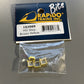 Rapido Trains 102065 HO Passenger Car Step Boxes, Orange (4)