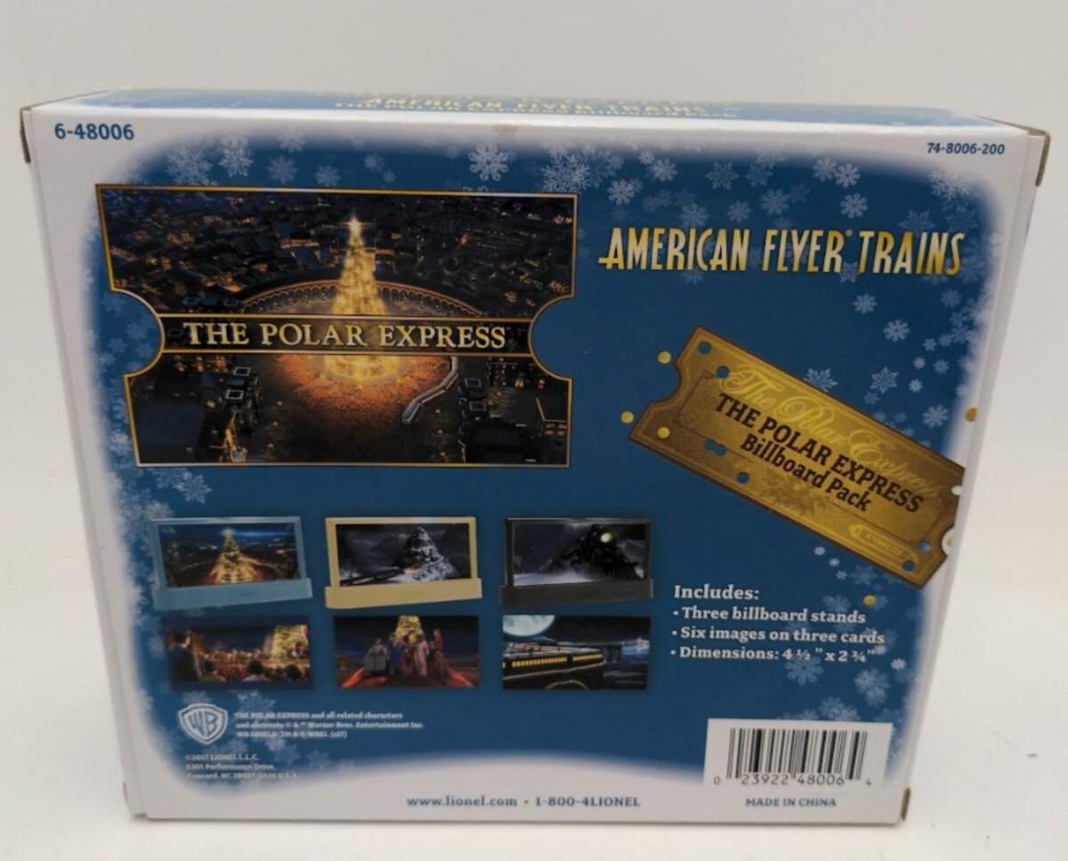 American Flyer 6-48006 The Polar Express AF Billboard Pack (Pack of 3)