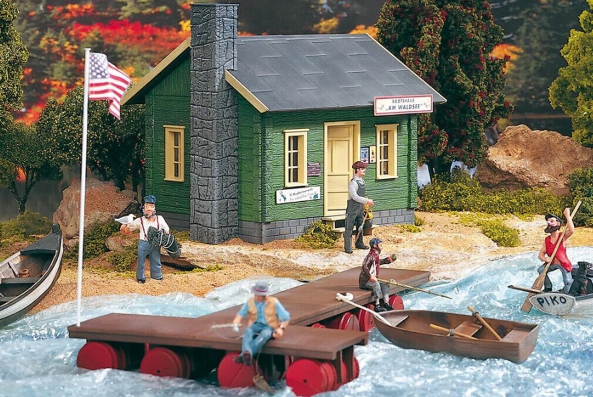 Piko 62103 G AM Waldsee Bait & Tackle Shop Building Kit