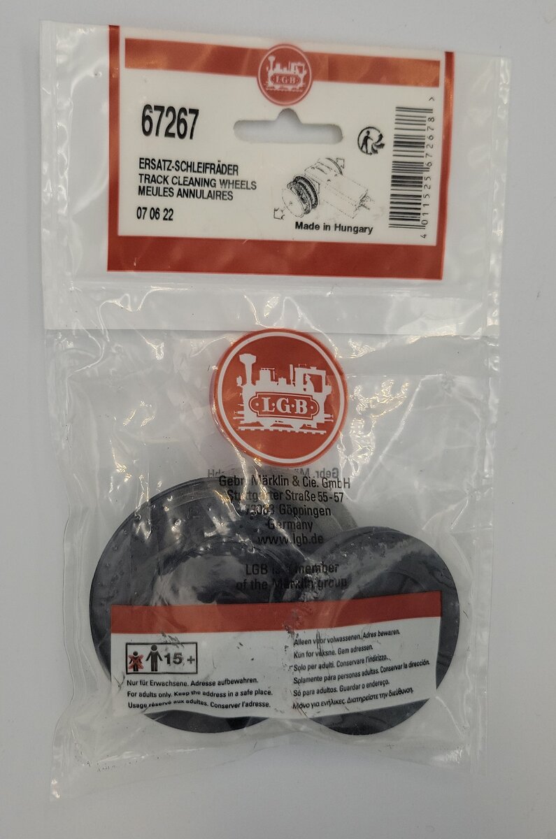 LGB 67267 G Scale Replacement Track Cleaning Ring Wheels