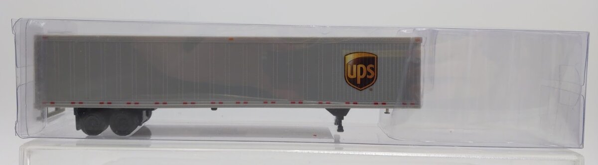 Trucks N' Stuff SPUPS7 HO Scale Gray Generic 53' Dry Van Trailer UPS