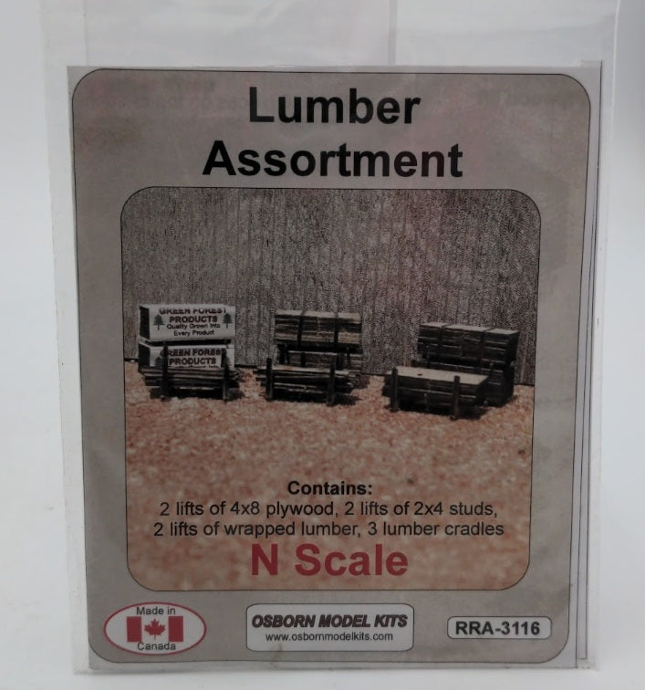 Osborn Model Kits 3116 N Scale Lumber Assortment Kit