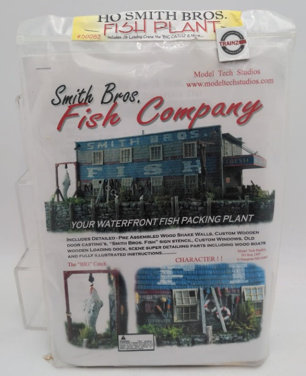 Model Tech Studios S0082 HO Scale Smith Bros Fish Company Waterfront Scene Kit