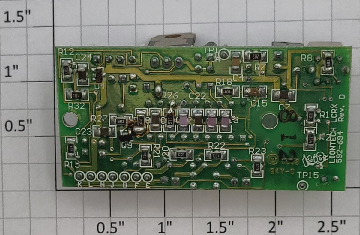 Lionel 18124-110 F3 B Unit LCRX PCB Circuit Board