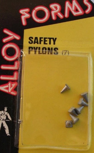 Alloy Forms N-123 N Scale Safety Pylons Metal Accessorie (Pack of 7)