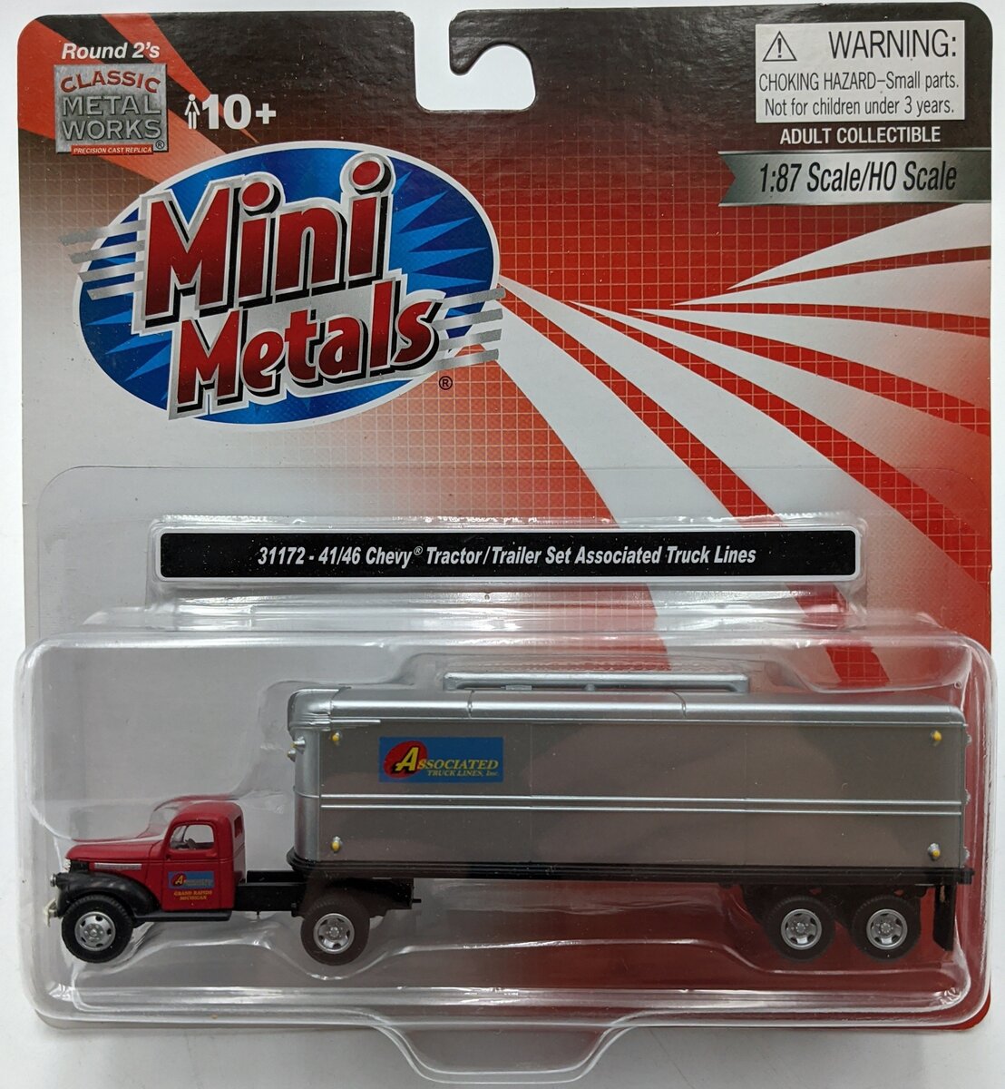 Classic Metal Works 31172 HO Mini Metals Associated Chevrolet Tractor/Trailer