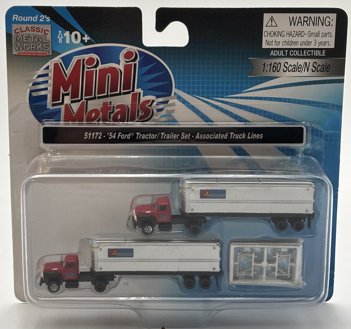 Classic Metal Works 51172 N Mini Metals Associated '54 Ford Tractor/Trailers