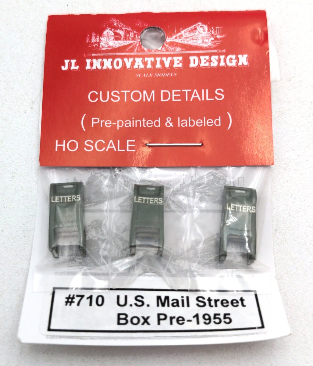 JL Innovative Design 710 HO Custom Pre 1955 US Mail Street Boxes, Green (3)