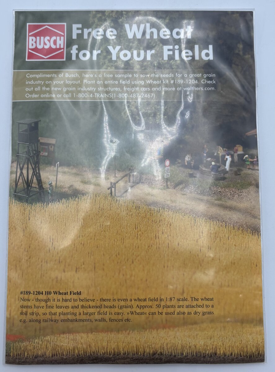 Busch 189-1204 HO Wheat Field Sample Pack Kit