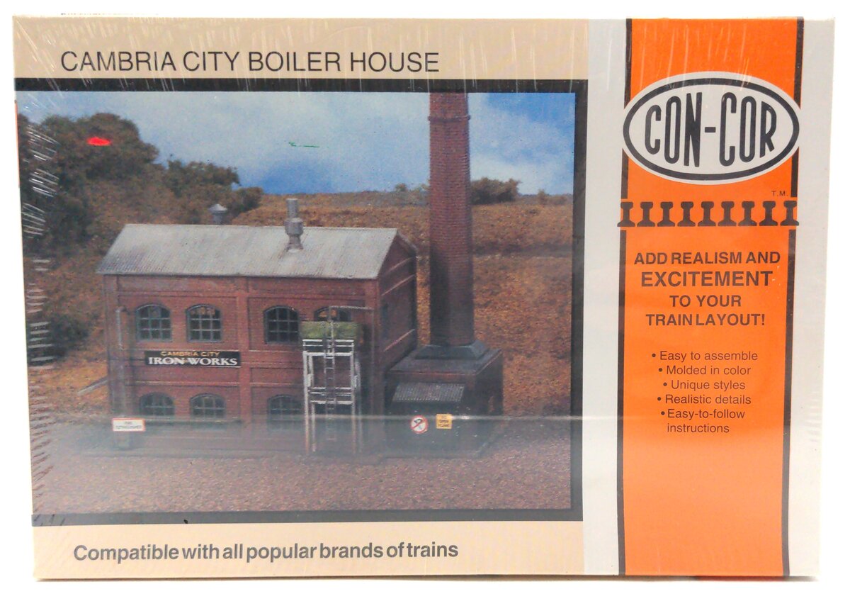 Con-Cor 689 N Scale Cambria City Boiler House Kit
