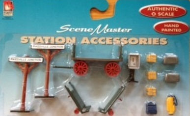 Life Like 433-1853 O Scale Scene Master Station Accessories (Pack of 12)