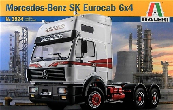 Italeri 3924 1:24 Mercedes Benz SK Eurocab 6x4 Semi Truck Plastic Model Kit