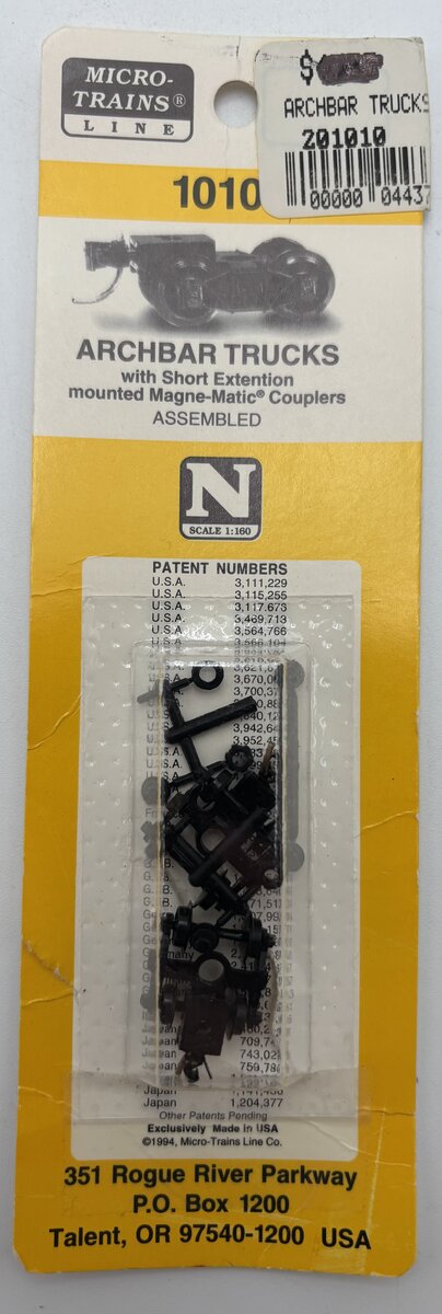 Micro-Trains 00302001 N 1010 Archbar Trucks