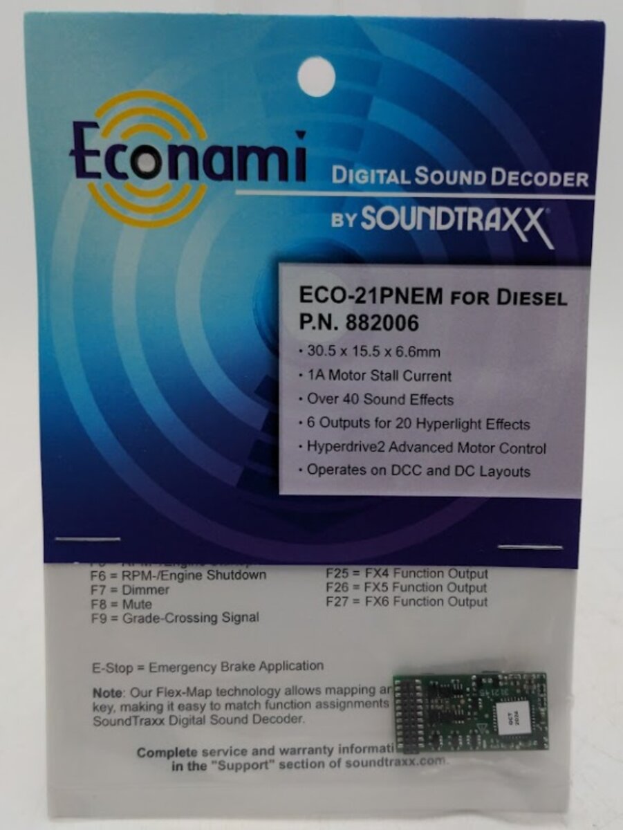 SoundTraxx 882006 ECO-21PNEM Diesel Decoder