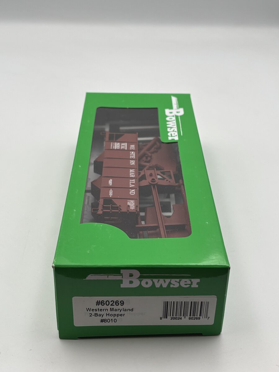 Bowser 60269 HO Western Maryland GLa 2-Bay Hopper Car Kit #8010