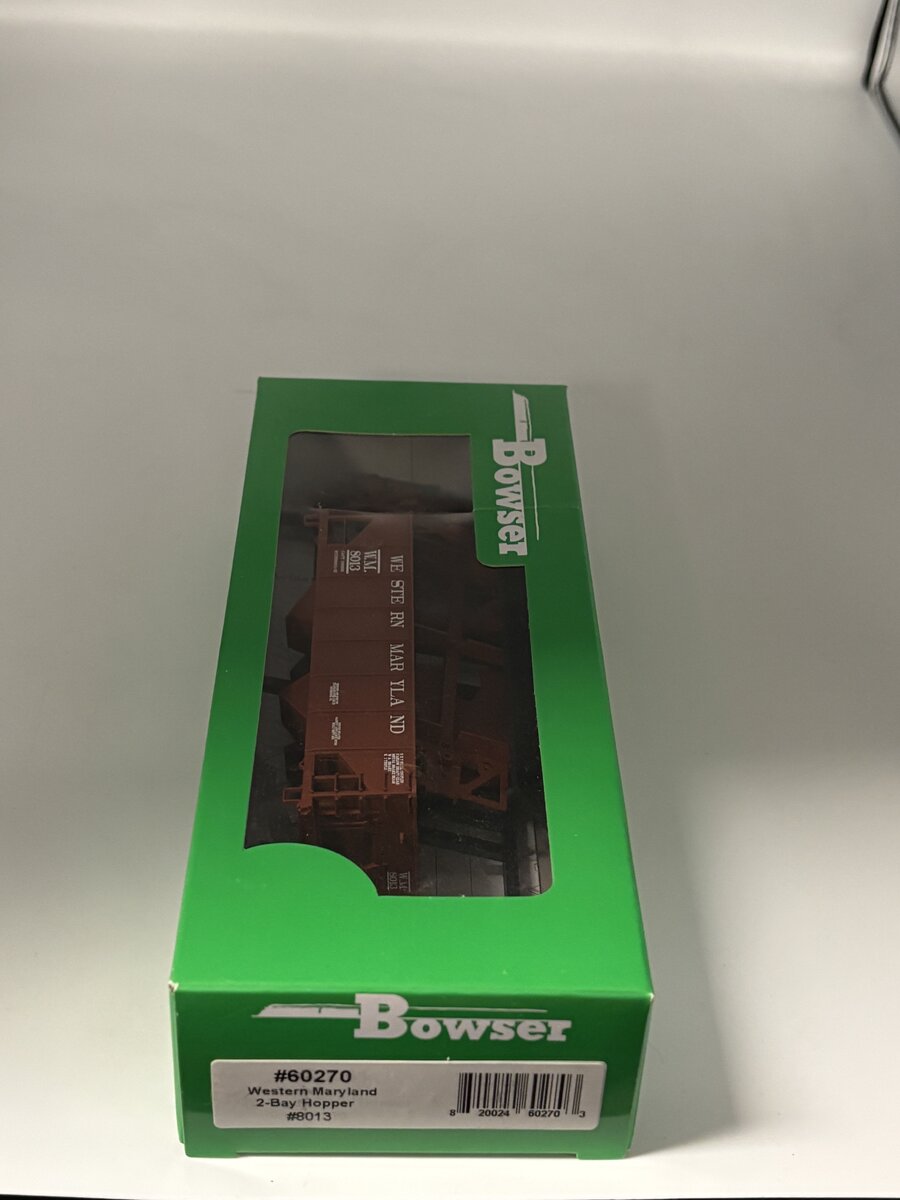 Bowser 60270 HO Western Maryland GLa 2-Bay Hopper Car Kit #8013
