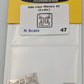 Showcase Miniatures 47 N Scale Side View Mirrors #1 (Set of 4)