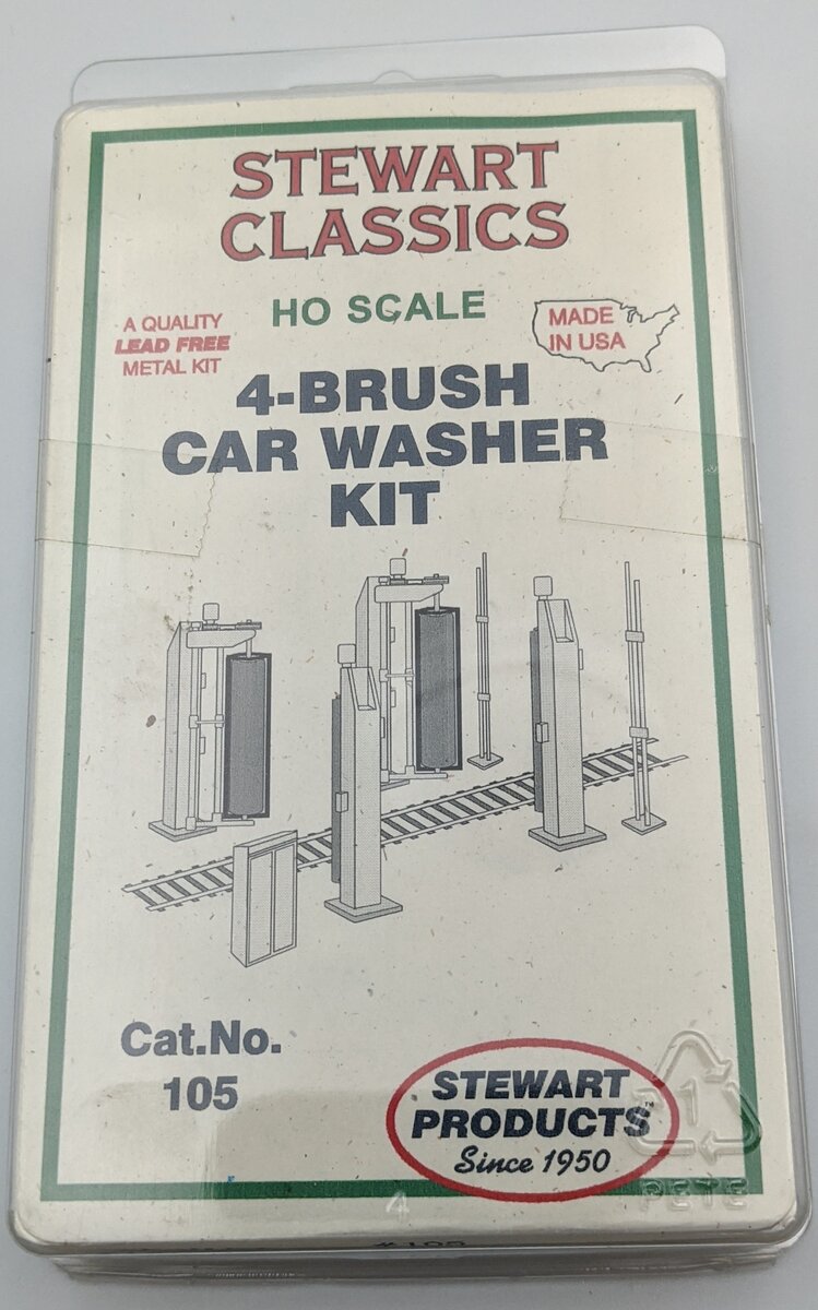 Stewart 105 HO Scale 4-Brush Car Washer Kit