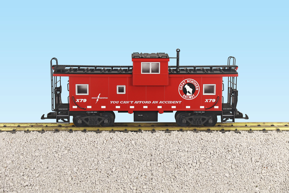 USA Trains R12110 G Red/Silver Great Northern Extended Vision Caboose
