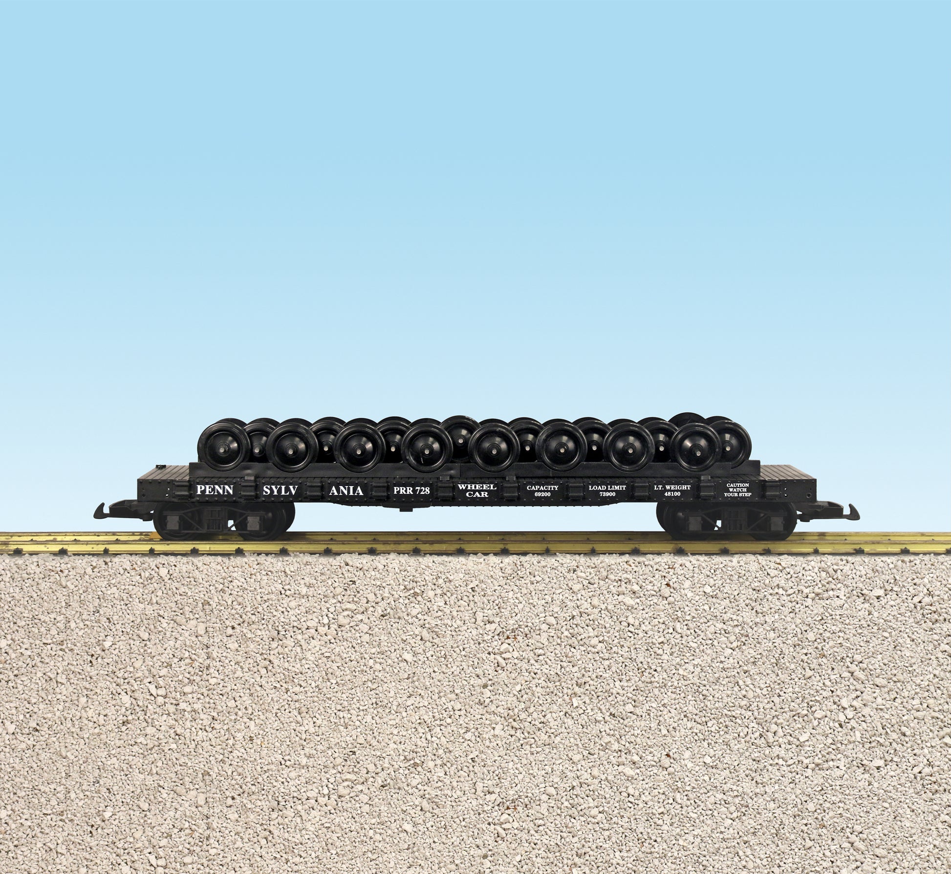 USA Trains R1881 G Black Pennsylvania Wheel Car #728