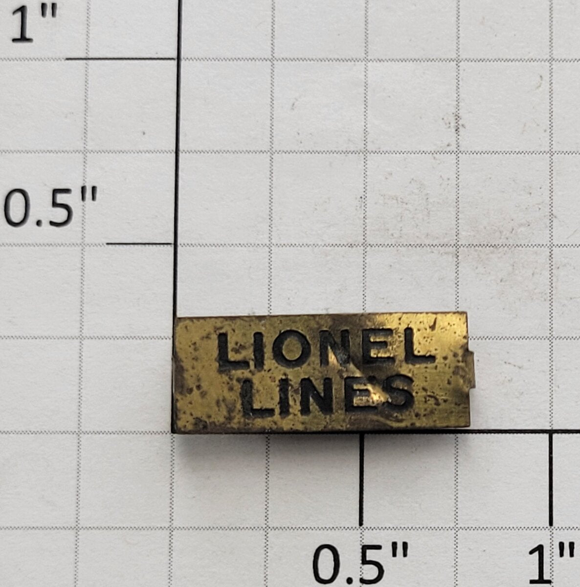 Lionel 815-4 Lionel Lines Brass Nameplate