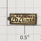 Lionel 262-8 Lionel Lines Brass Nameplate