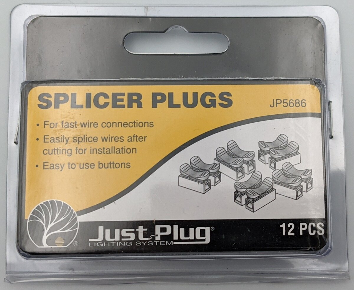 Woodland Scenics JP5686 Just Plug Splicer Plugs (Pack of 12)