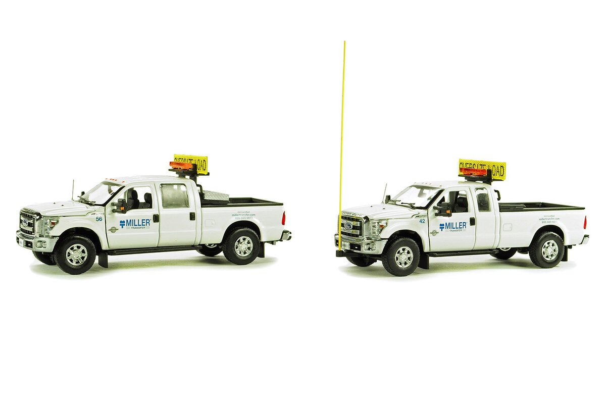 Sword Models 1300-MIL 1:50 Miller Transfer 2016 Ford F250 Escort Set