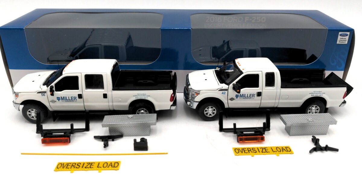 Sword Models 1300-MIL 1:50 Miller Transfer 2016 Ford F250 Escort Set