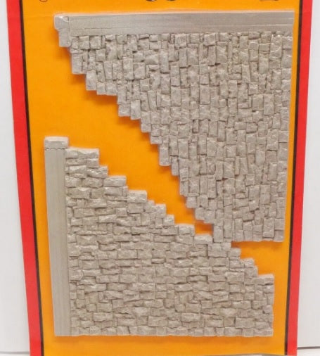 Chooch 7020 HO Random Stone Stepped Retaining Walls for 7018 and 7019 Portals
